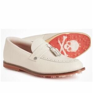 NEW G/Fore G4 Tassel Loafer Cruiser Golf Shoe Sneaker Woman’s 6.5 Khaki Tan